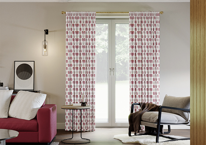 Alfresco, Pomegranate - Made to Measure Curtains - Image 3